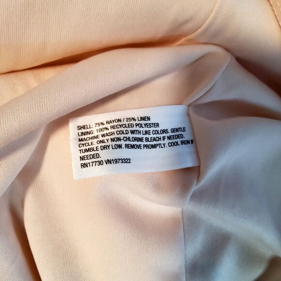 Wild Fable Bella Vista Lemon Print One-Shoulder Dress Size L Rayon & Linen Blend - Picture 4 of 10